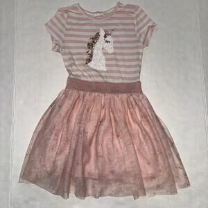 Btween Girls 5 Sequence Unicorn Tutu Dress Party Everyday Causal